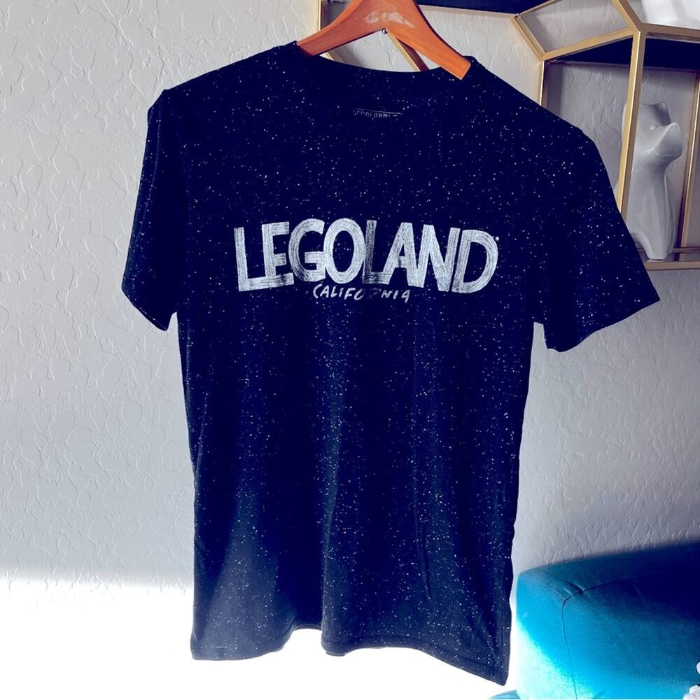 Legoland dark Heather gray souvenir graphic tee shirt womens size small S CA